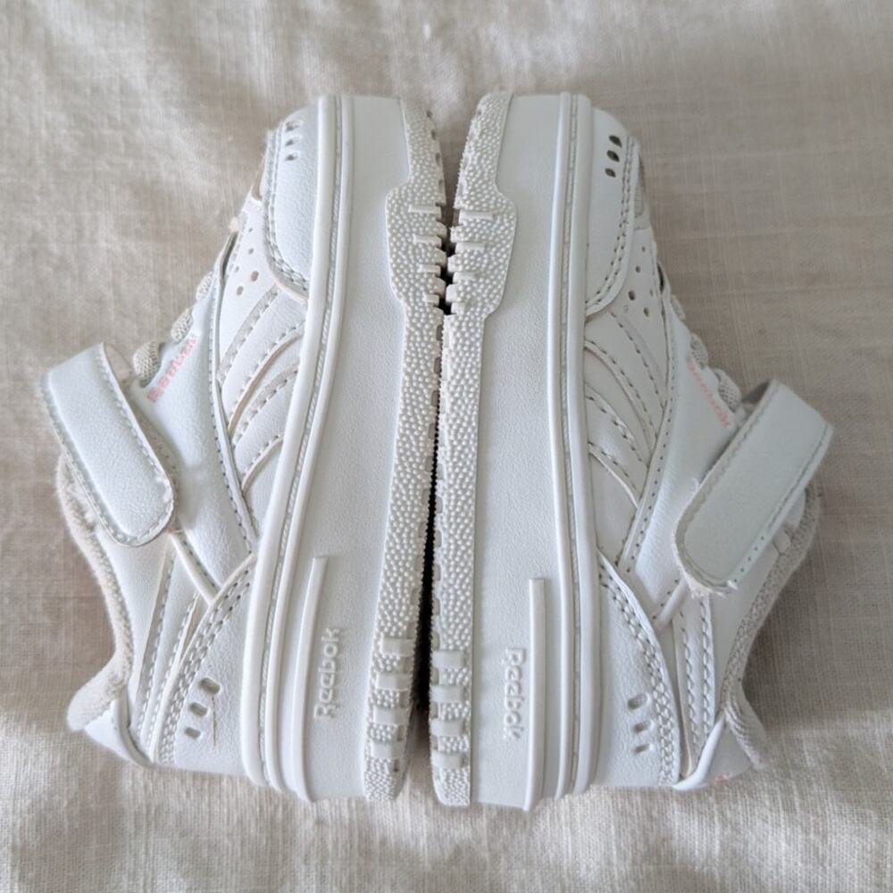 Reebok Toddler Girls Club C Double Platform White Pink size 5c - Picture 3 of 6